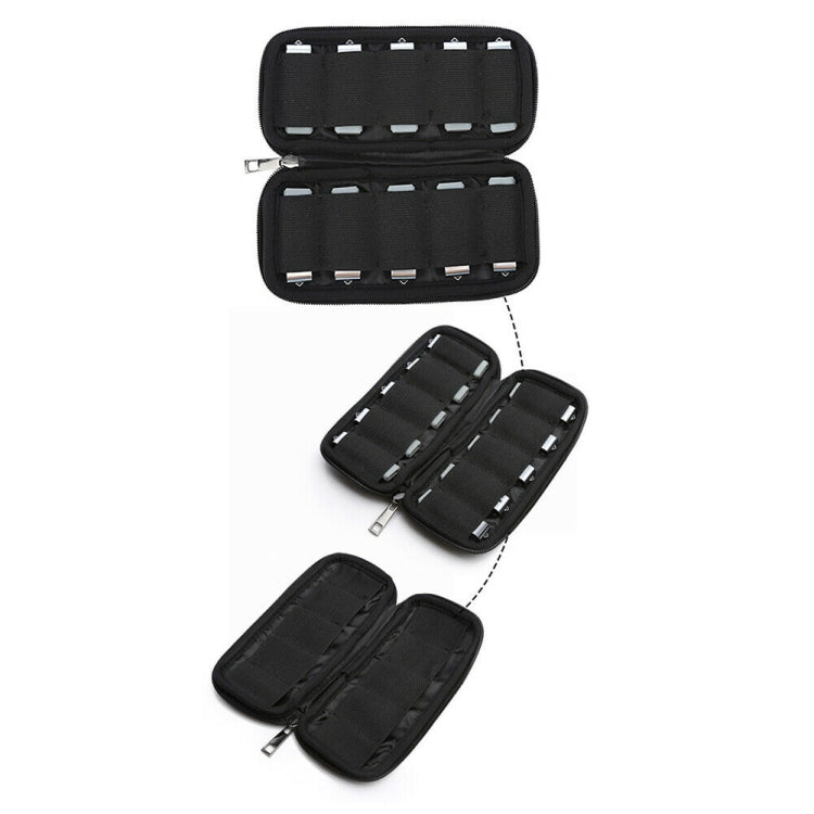 Neoprēna U veida diska uzglabāšanas somas pārvalks, somas izmērs: 16x8,5 cm