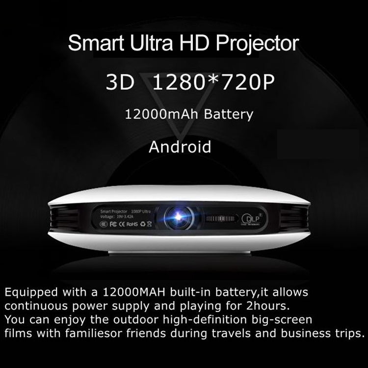 Wejoy DL-S9 220 люмен 1280x720 720P Android 6.0 HD Bluetooth WiFi Smart Laser 3D проектор, поддержка HDMI / USB x 2 / TF карта