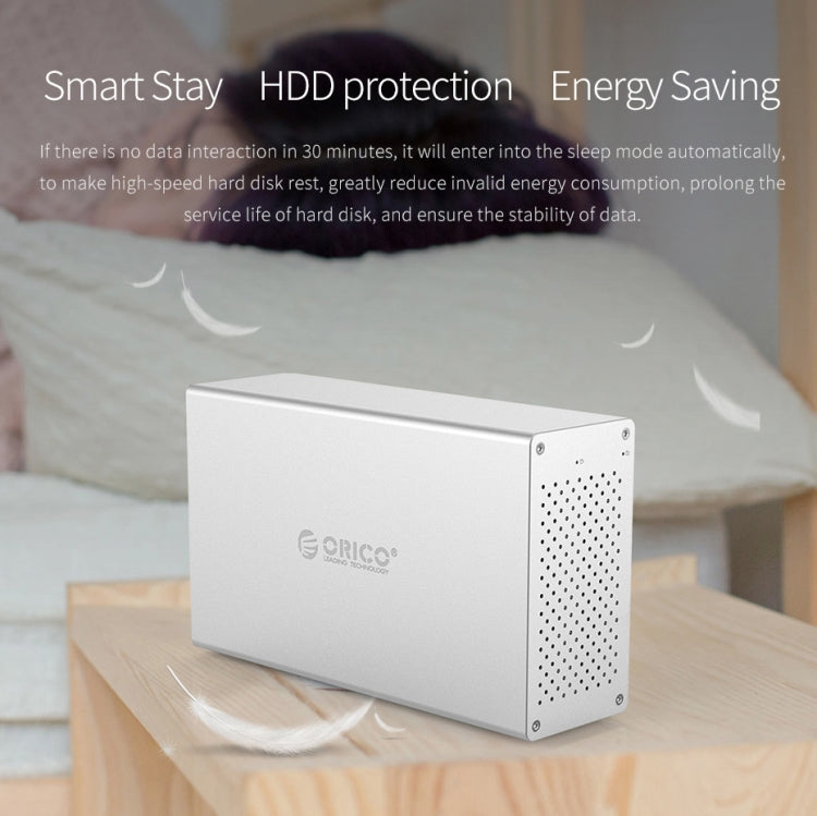 Корпус для жестких дисков и твердотельных накопителей ORICO Honeycomb Series WS500C3 SATA 3,5 дюйма, 50 ТБ, USB-C/Type-C, 5 отсеков, алюминиевый сплав