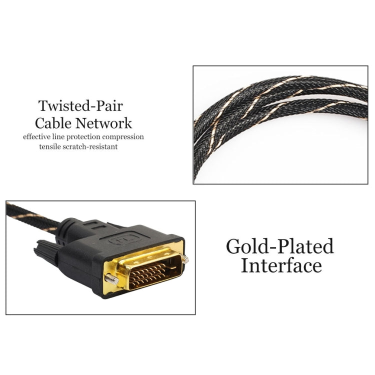 DVI 24 + 1 Pin Male to DVI 24 + 1 Pin Male Grid Adapter Cable