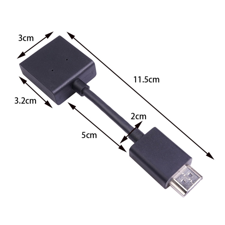 4K HDMI vīriešu un sieviešu rotējošs apzeltīts pagarinātāja līnijas pārveidotāja adapteris