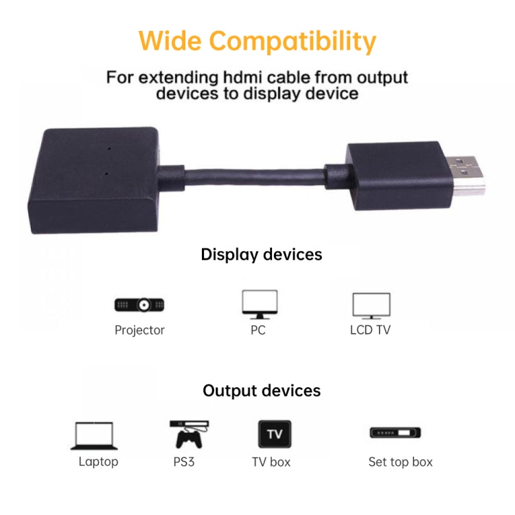 4K HDMI vīriešu un sieviešu rotējošs apzeltīts pagarinātāja līnijas pārveidotāja adapteris