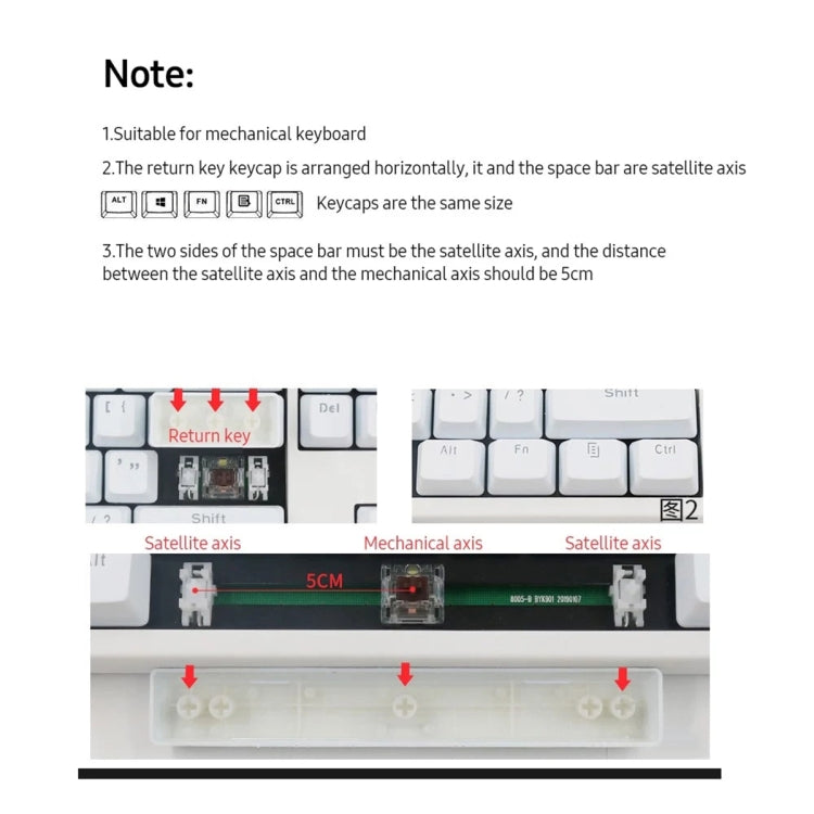 HXSJ P9 104 Keys PBT Color Mechanical Keyboard Keycaps