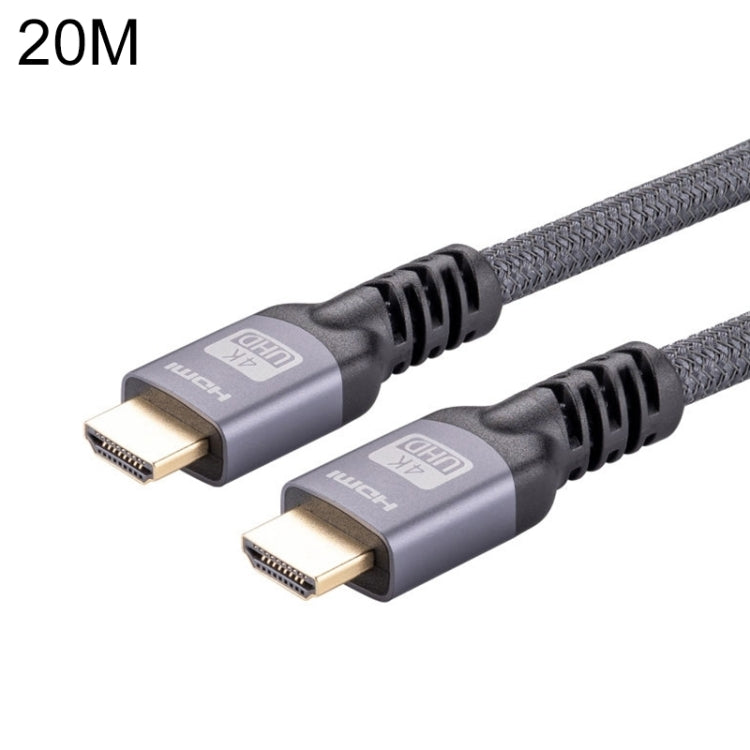 HDMI 2.0 vīriešu un HDMI 2.0 vīriešu 4K Ultra-HD pītais adaptera kabelis