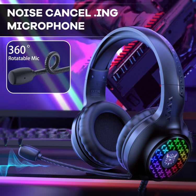 Игровая проводная гарнитура ONIKUMA X7 Pro USB + 3,5 мм RGB с подсветкой