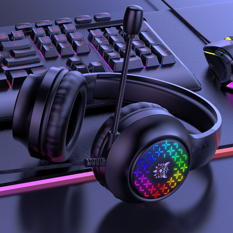 Игровая проводная гарнитура ONIKUMA X7 Pro USB + 3,5 мм RGB с подсветкой