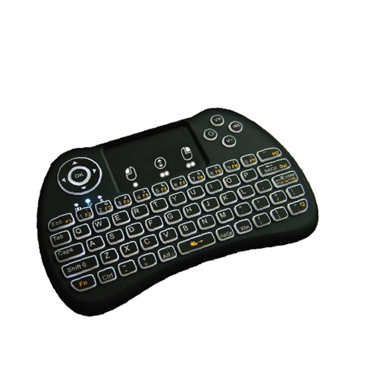 Беспроводная мини-клавиатура Air Mouse H9 2,4 ГГц с QWERTY-клавиатурой, белой подсветкой и сенсорной панелью для ПК и телевизора