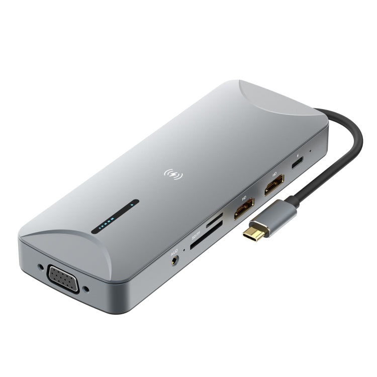 Многофункциональная док-станция V240 12-в-1 USB-C / Type-C 3.1 с разъемом «папа»