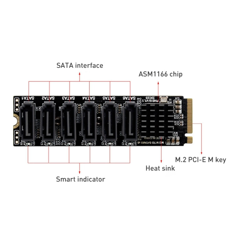 Адаптер M2 M-EKY PCIE 3.0 - SATA 6G