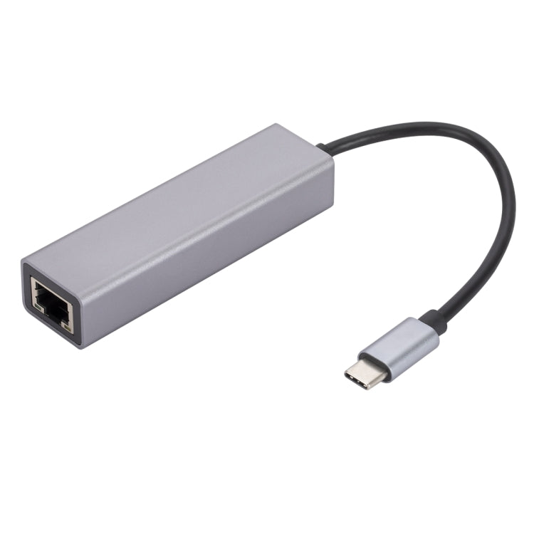 SL-030 USB-C / Type-C uz Gigabit Ethernet RJ45 un 3 x USB 3.0 adaptera pārveidotājs centrmezglam