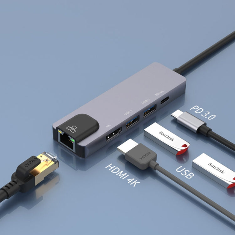 Портативная многофункциональная док-станция Onten OTN-UC920S USB-C / Type-C