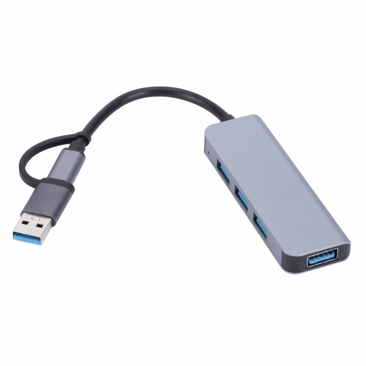 2301 4 vienā USB + USB-C/Type-C uz USB daudzfunkcionāla dokstacija HUB adapteris