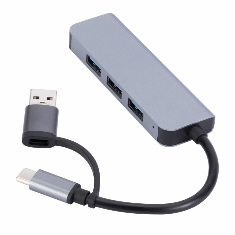 2301 4 vienā USB + USB-C/Type-C uz USB daudzfunkcionāla dokstacija HUB adapteris