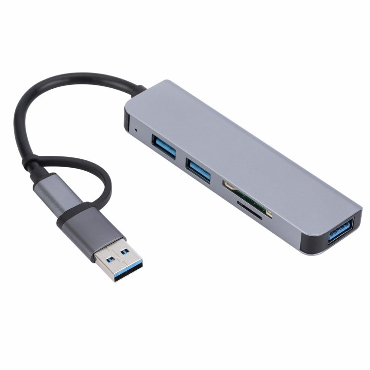 2302 5-в-1 USB+USB-C/Type-C - USB Многофункциональная док-станция-концентратор Адаптер