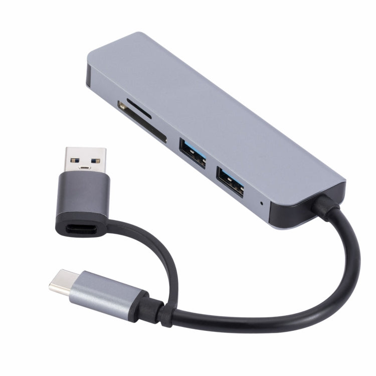 2302 5-в-1 USB+USB-C/Type-C - USB Многофункциональная док-станция-концентратор Адаптер