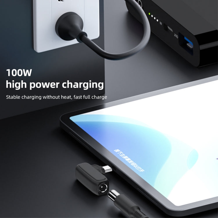 100W N 3.5X1.35mm Female to USB-C/Type-C Male Plug Charging Adapter