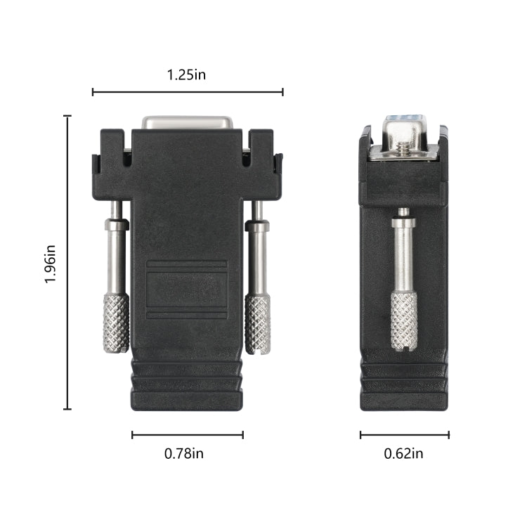 Адаптер DB15 VGA (мама) на RJ45 8P (мама)