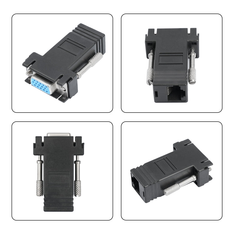 Адаптер DB15 VGA (мама) на RJ45 8P (мама)