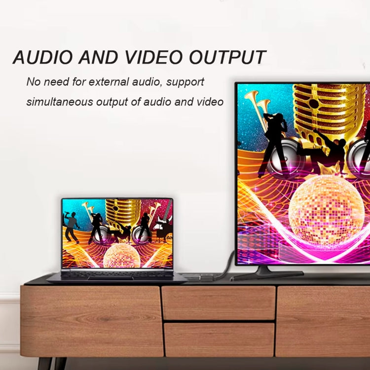 DP uz HDMI 4K HD projekcijas pārveidošanas kabelis
