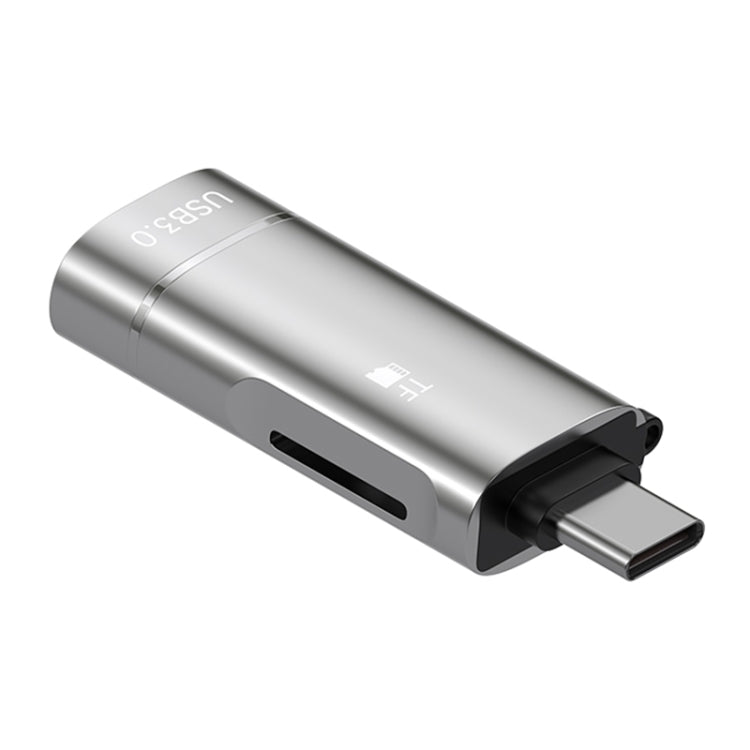 Адаптер 2 в 1 Type-C на USB и устройство чтения карт TF