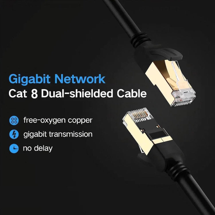 Gigabitu tīkla Cat 8 divkārši ekranēts kabelis
