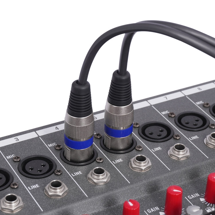 2 RCA vīriešu un 2 XLR 3 kontaktu vīriešu audio kabelis