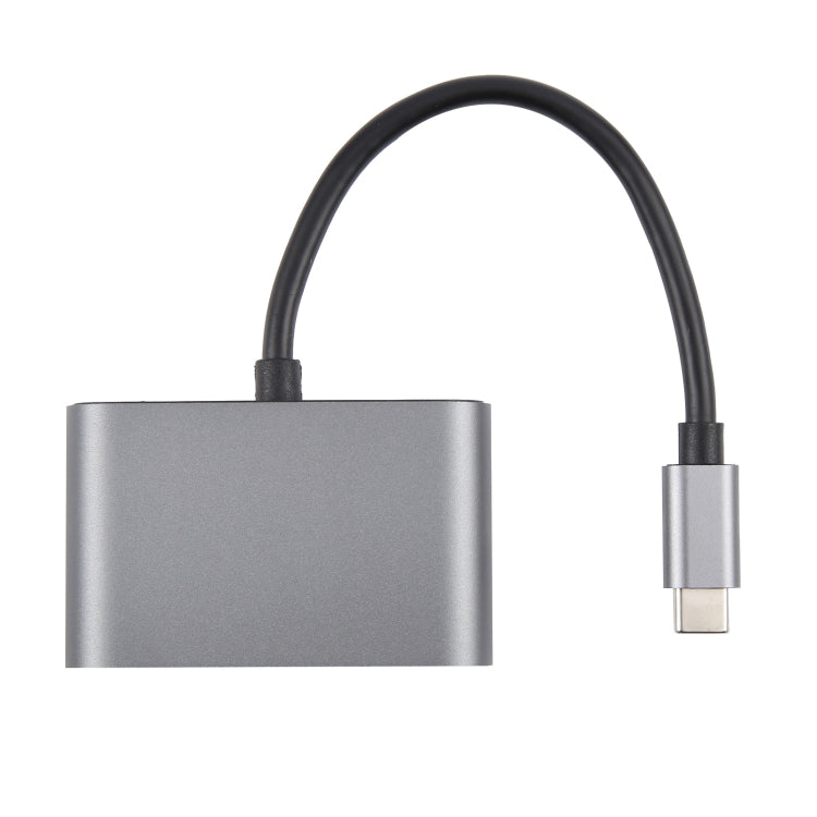 4 vienā USB-C / Type-C 3.1 uz RJ45, PD un USB x 2 Ethernet adaptera kabelis
