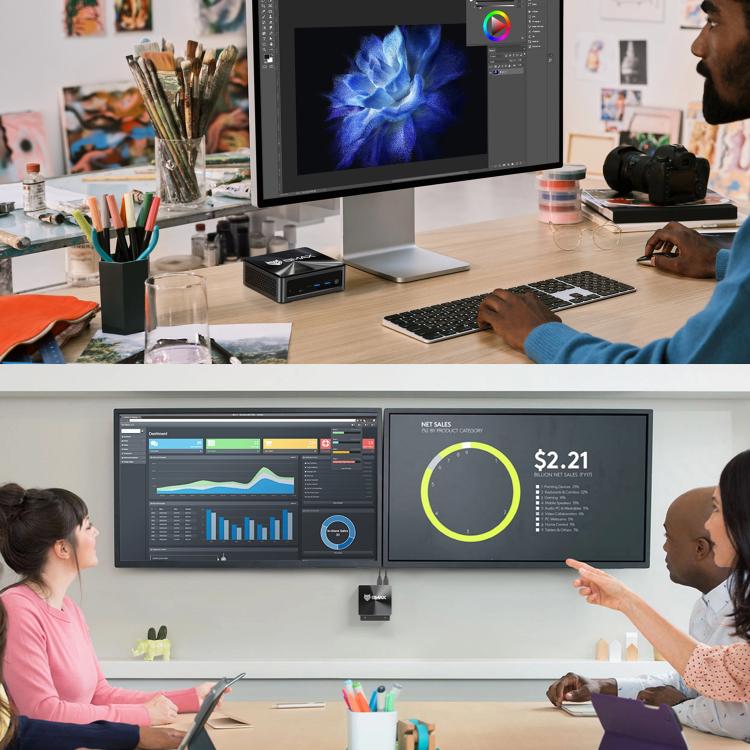 BMAX B9 Power Windows 11 Mini PC, Intel Core i9-12900H, atbalsta 3 monitoru izvadi