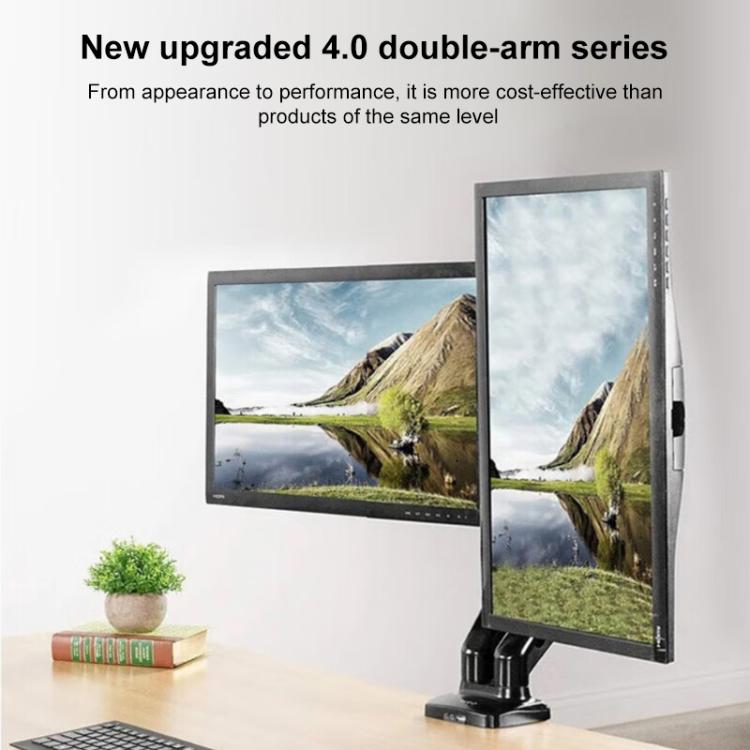 Настольный держатель для монитора Lenovo Thinkplus ZJA1 Clip-on с двумя кронштейнами