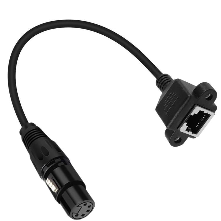 XLR 5 kontaktu spraudnis uz RJ45 spraudni audio kabelis, garums: 30 cm