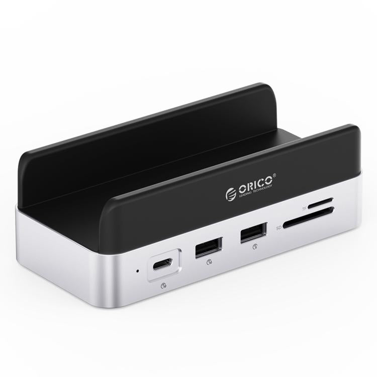 ORICO VS10 Mini Dock — многофункциональный настольный держатель для Mac Mini 2024, без памяти