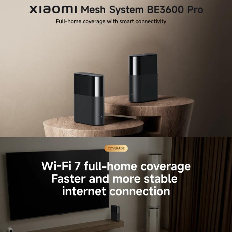 Xiaomi BE3600 Pro mājas maršrutētājs ar 7 Bluetooth tīkla vārteju, 2,5G portu un divjoslu savienojumu