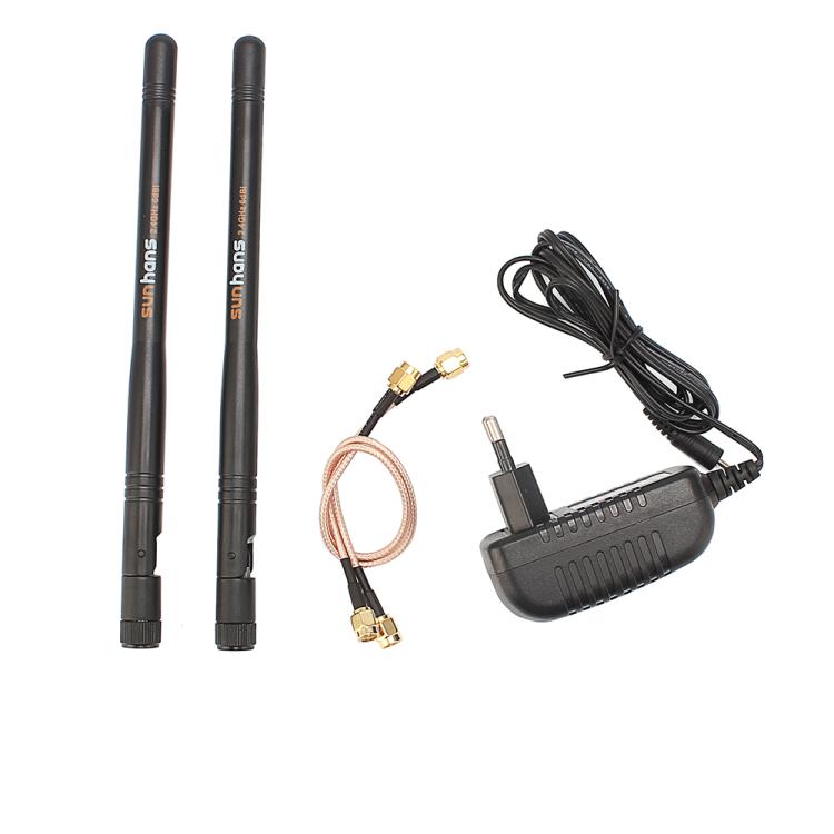 Sunhans 2.4GHz 1000mW 2T2R 300Mbps MIMO WiFi signāla pastiprinātājs