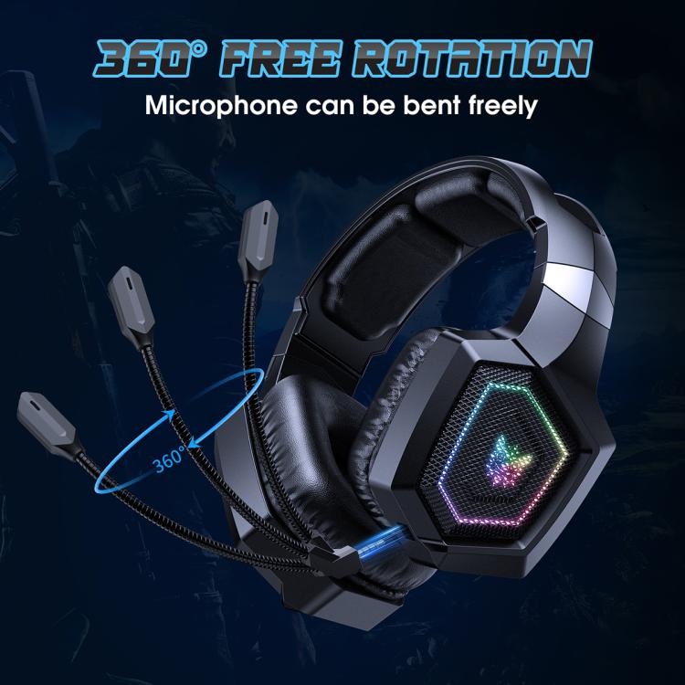 ONIKUMA GT806 trīs režīmu Bluetooth 2.4G vadu e-sporta spēļu austiņas