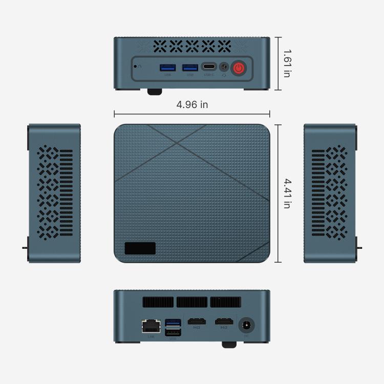 GXMO GN7 Windows 11 mini dators, AMD Ryzen 5 3550H 4 kodolu procesors