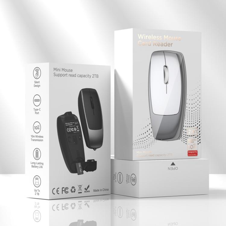 HXSJ M109 mini bezvadu pele, 3D labā puse, TF karšu lasītājs, 4D izslēgšanas pogas