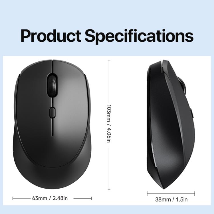 DUX DUCIS DM sērijas Bluetooth 2,4 GHz bezvadu pele