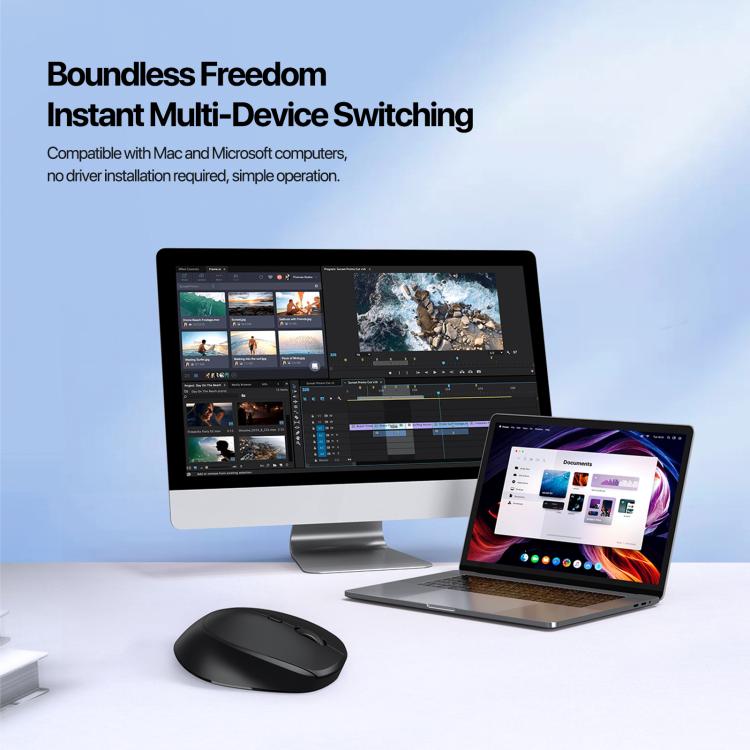 DUX DUCIS DM sērijas Bluetooth 2,4 GHz bezvadu pele