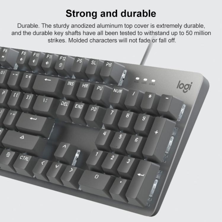 Проводная механическая клавиатура Logitech K845 с подсветкой, длина кабеля: 1,8 м