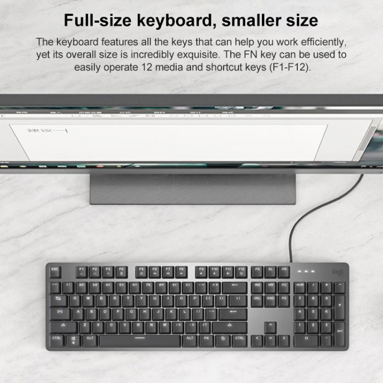 Проводная механическая клавиатура Logitech K845 с подсветкой, длина кабеля: 1,8 м