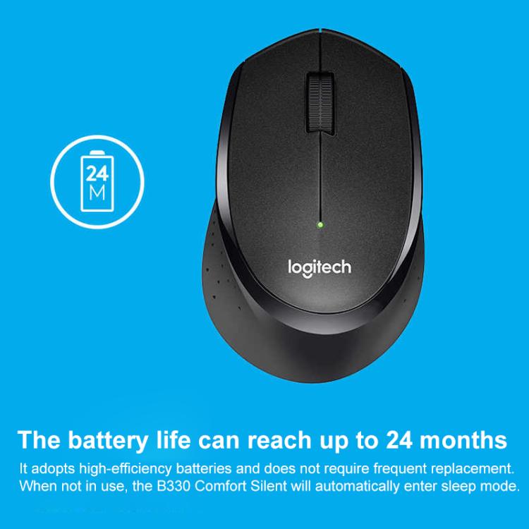 Logitech B330 1000DPI klusa Bluetooth bezvadu pele