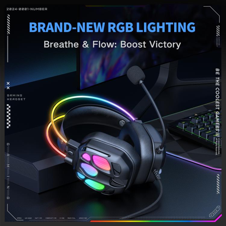 Проводные наушники ONIKUMA X89 RGB с микрофоном