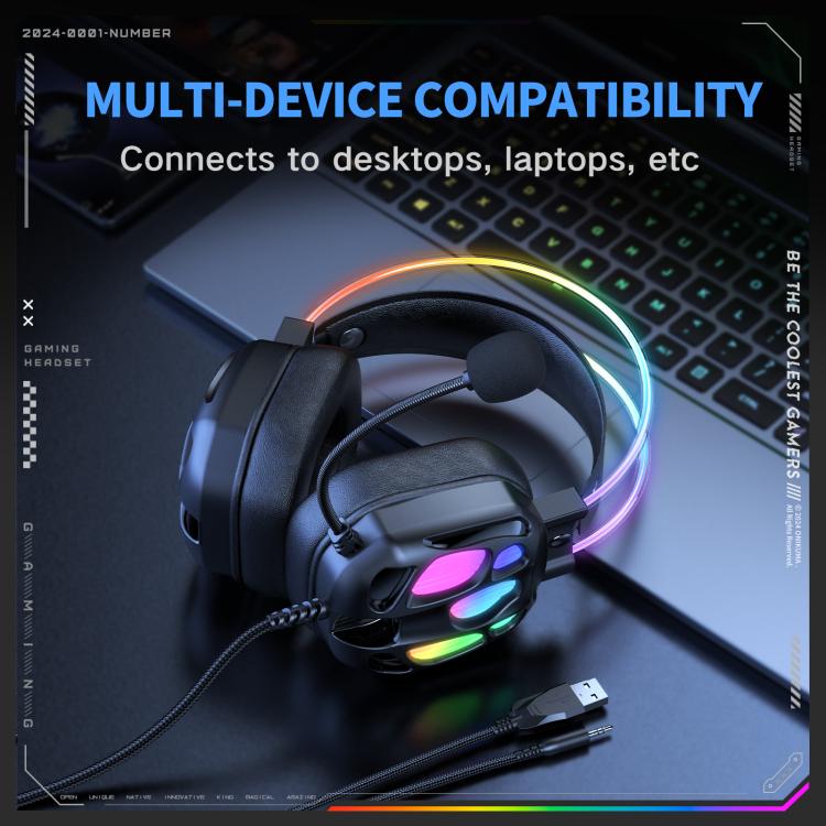 Проводные наушники ONIKUMA X89 RGB с микрофоном