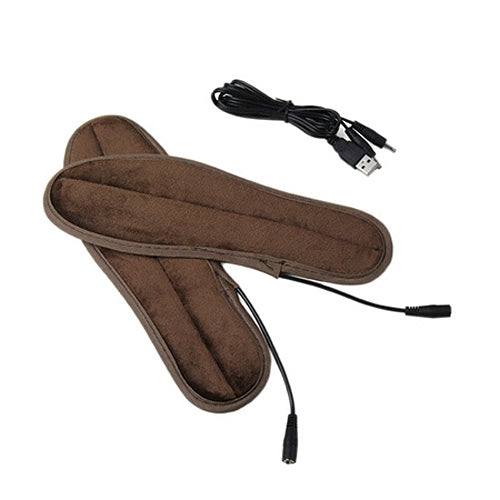 USB Electric Powered Heated Insoles Keep Feet Warm Pad with USB Cable, Size: 245-250mm