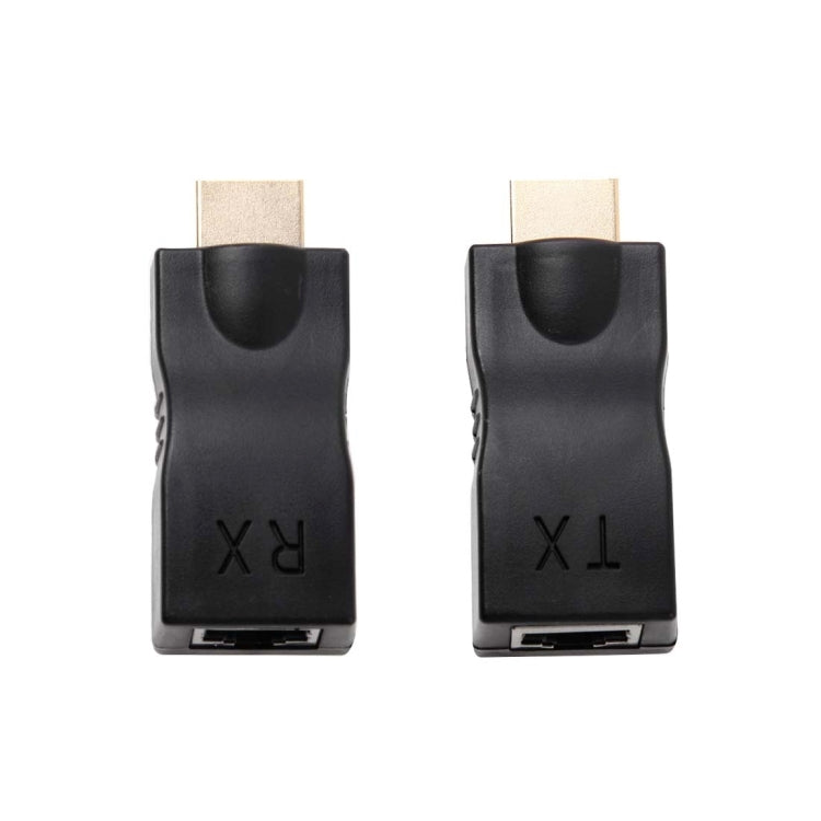 Удлинительный адаптер HDMI - RJ45 (приемник и передатчик) по кабелю Cat-5e/6, поддержка HDCP, дальность передачи: 30 м