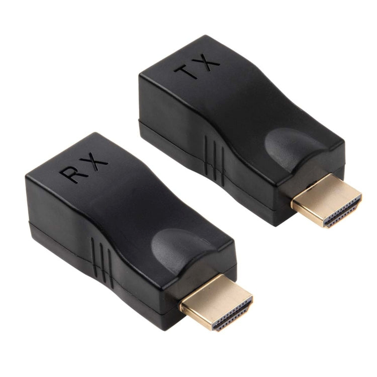 Удлинительный адаптер HDMI - RJ45 (приемник и передатчик) по кабелю Cat-5e/6, поддержка HDCP, дальность передачи: 30 м