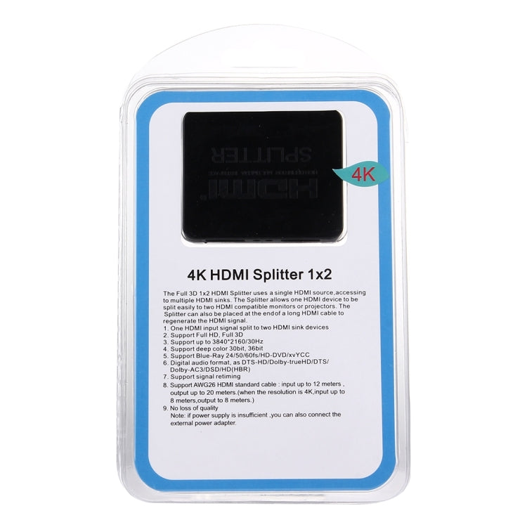 Разветвитель HDMI 4K Full HD 1080p, видео HDMI, коммутатор, усилитель с разделением 1x2, двойной дисплей для HDTV DVD PS3 Xbox
