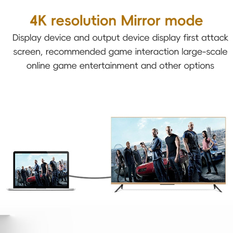 Спиральный кабель-адаптер HDMI (штекер HDMI) – HDMI (женский) с выдвижным коннектором. Спиральный кабель растягивается до 2,4 м.