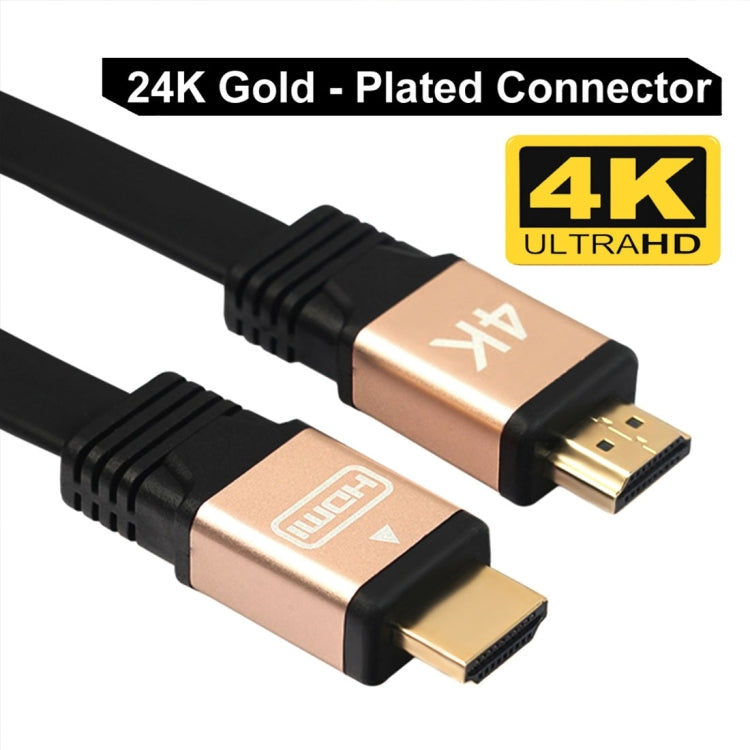1 м HDMI 2.0 (4K) 30AWG высокоскоростной 18 Гбит/с позолоченный плоский кабель HDMI-HDMI-штекер