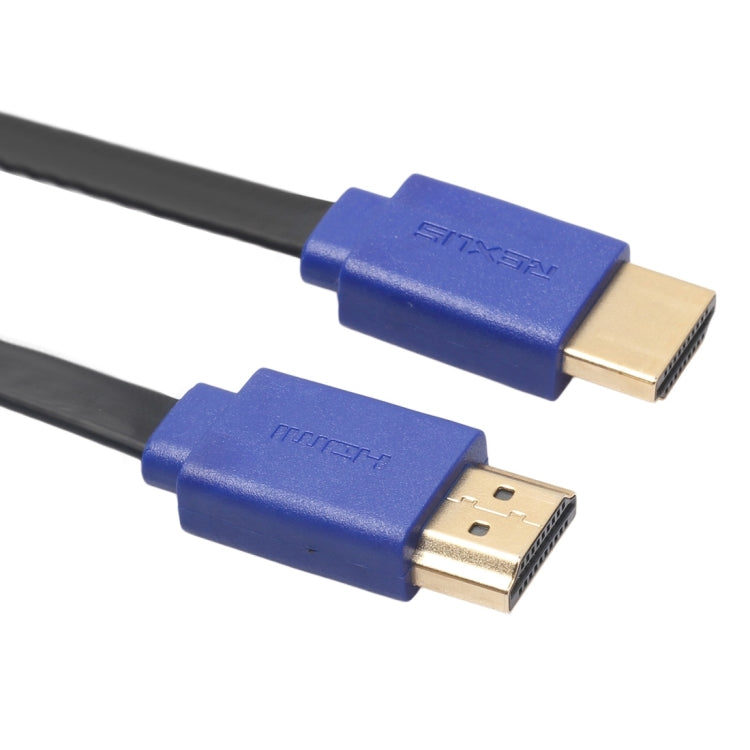 1,8-метровый плоский выдвижной кабель HDMI 1.4 (1080P) с позолоченными разъемами HDMI-штекер - HDMI-штекер